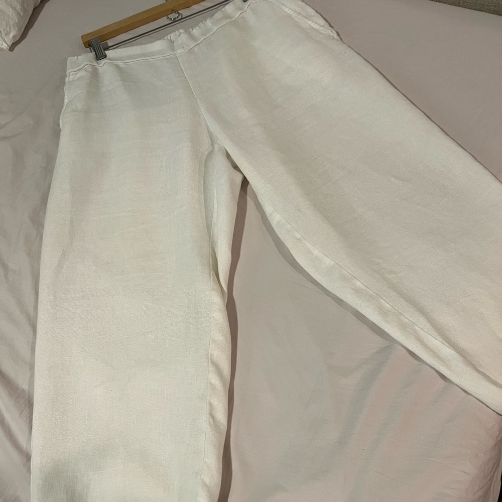 Eileen Fisher Cropped Linen